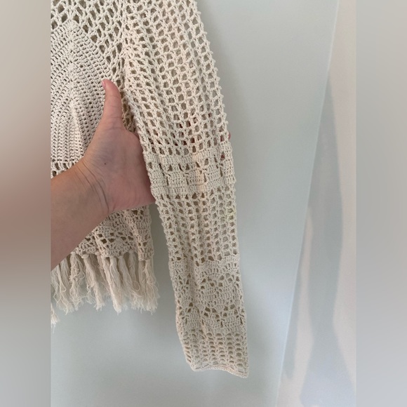 MINKPINK Henna Cream Crochet Crop Top - Picture 7 of 12